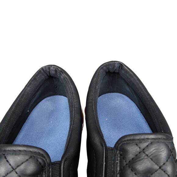 Daily Shoes Womens 11 Sneakers Slip On Quilted Black Casual Trainers Lifestyle - Picture 4 of 13